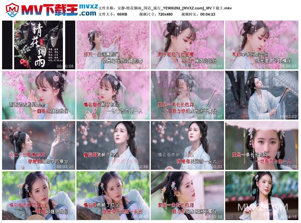 安静-情花烟雨_国语_流行_YE900292